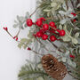 Luxury Large Red Berry And Fir Cone Wreath, thumbnail 6 of 6