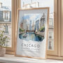 City Landmark Poster Of Chicago United States, thumbnail 2 of 7