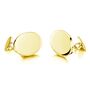 18 K Gold Vermeil Vyse Cufflinks | Groom's Party Wedding Gift, thumbnail 1 of 5