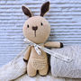 Personalised Hand Knitted Cute Kangaroo First Teddy, thumbnail 2 of 10
