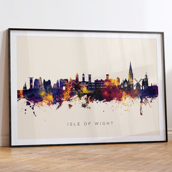 Isle Of Wight Skyline Cityscape Art Print, 6 of 12
