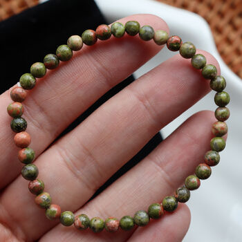 Unakite Crystal Bracelet For Emotional Healing Gift, 6 of 7