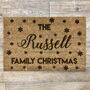 Personalised Family Christmas Doormat, thumbnail 2 of 2
