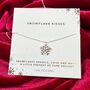 Snowflake Kisses Pendant Necklace, thumbnail 1 of 3