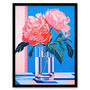 Perfect Peonies Dopamine Pink Flowers Wall Art Print, thumbnail 5 of 6
