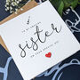 Personalised Handmade Birthday Card For Special Sister, thumbnail 2 of 4
