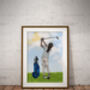 Personalised Womens Golf Print, thumbnail 3 of 10