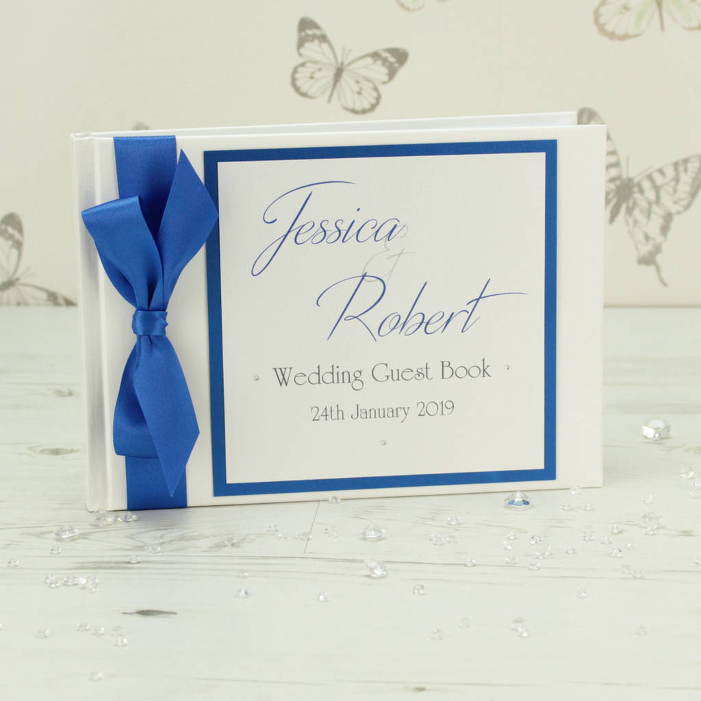 personalised kensington wedding guest book by dreams to reality design