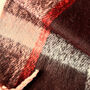 Personalised Chunky Knit Check Blanket Scarf, thumbnail 4 of 11