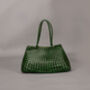 Woven Leather Shoulder Beach Bag, thumbnail 7 of 12