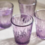 Set Of Four Embossed Heather Tumblers, thumbnail 5 of 9