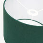 Linen Forest Green Lampshade, thumbnail 7 of 9