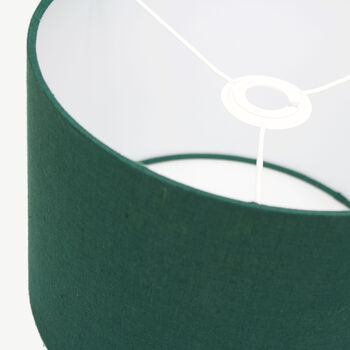 Linen Forest Green Lampshade, 7 of 9
