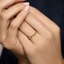 Gold Vermeil Dainty Gemstone Ring, thumbnail 4 of 8