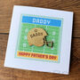 Personalised Father's Day Card With Wooden American Football Helmet, thumbnail 1 of 7