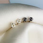 Sterling Silver Tiny Knot Stud Earrings, thumbnail 2 of 3