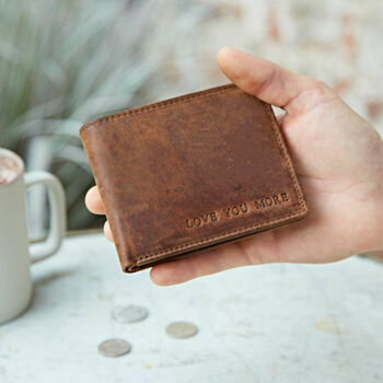 Personalised Best Man Buffalo Leather Wallet, 5 of 7