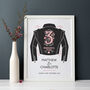 Three Year Leather 3rd Anniversary Personalised Print, thumbnail 1 of 3