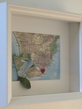 Personalised World Map Travel Rose, 2 of 6
