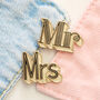 'Mr/Mrs' Enamel Pin Set, thumbnail 1 of 5