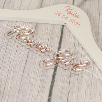 3D Mirror Wedding Dress Bridal Hanger, 5 of 10