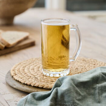 Personalised Glass Beer Tankard, 2 of 4