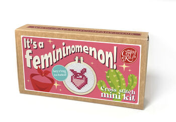 It's A Femininomenon! Mini Matchbox Cross Stitch Kit, 6 of 7