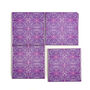 Pink Purple Geometric Rhododendron Flower Tiles, thumbnail 2 of 12