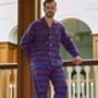 Men's Pyjamas Bordeaux Tartan Flannel, thumbnail 1 of 3