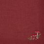Mushroom Embroidered Burgundy Pashmina Scarf, thumbnail 5 of 5
