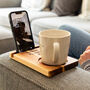 Personalised Reserved For Drink Sofa Coaster Phone Stand, thumbnail 2 of 5
