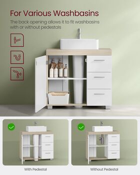 Under Sink Cabinet With Drawers And Compartments, 4 of 10