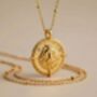 Leo Zodiac Necklace 18k Gold Plated Gift, thumbnail 1 of 8