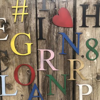 Personalised Presents Coloured Metal Letters Christmas Signs And Gifts For The Home And Garden, 2 of 12