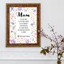 September Birthday Aster Birth Flower Affirmations Gift For Mum Print, thumbnail 7 of 7