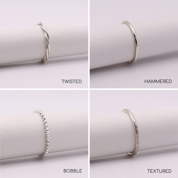 Silver Stacking Rings, 8 of 11