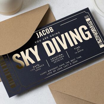 Personalised Skydiving Birthday Gift Voucher, 3 of 9