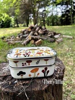 Traditional Bento Box With Mushroom Art, 5 of 8