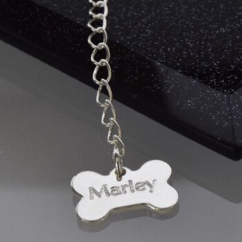 Personalised English Bulldog Sterling Silver Necklace, 4 of 7