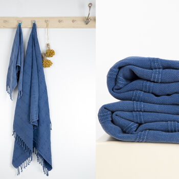 Cotton Beach Towel And Carrier Strap Gift For Mothers, 3 of 9