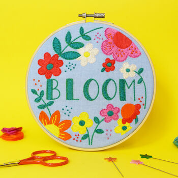 'Bloom' Large Embroidery Craft Kit, 3 of 3