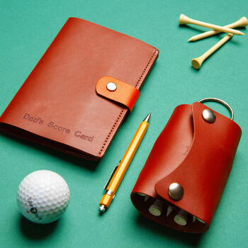 Personalised Leather Golf Hero Gift Set, 7 of 10