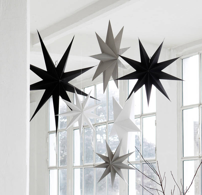 Hanging Paper Star Decoration