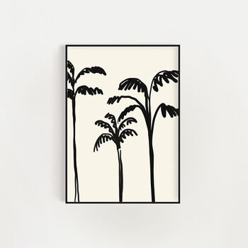 Minimalist Palm Tree Art Print, 4 of 6
