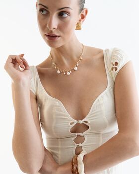 Isla Fresh Water Pearl Necklace, 4 of 4