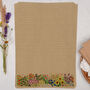 A4 Kraft Letter Writing Paper With Garden Flowers, thumbnail 1 of 4
