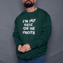 Men's Only Here For The Sprouts Christmas Sweatshirt, thumbnail 2 of 8