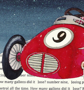 Vintage Racing Car Art Print, 4 of 6