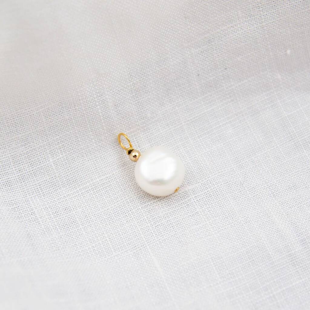 Molly Natural Pearl Charm By Cabinet Jewellery | notonthehighstreet.com