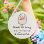 Thank You For Being A Safe Place In A Loud World Metal Hanging Sign, thumbnail 1 of 3